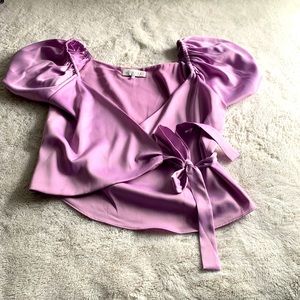 WAYF Side Wrap Blouse